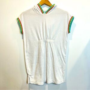 ☀️ 3/$15 Joe Fresh Girls White Hooded Terry Cloth Swim Suit Cover Up